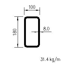 CFRHS 180x100x8,0