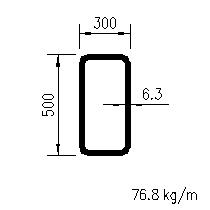 CFRHS 500x300x6,3