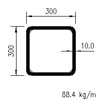 CFSHS 300x300x10,0